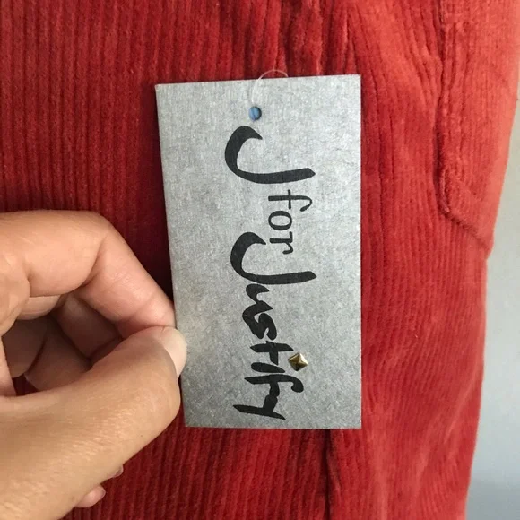 #034 - NWT J For Justify Corduroy Overall Dress. - Picture 8 of 9
